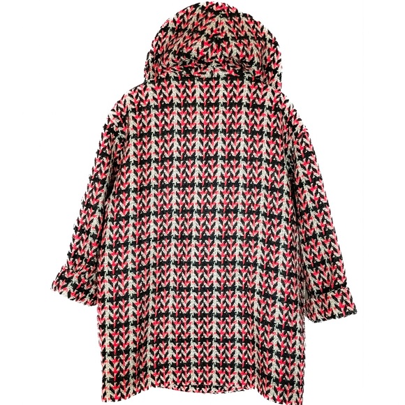 Amazing Vintage OOAK Handmade Coat - A Quintessential 80s New Wave Silhouette - Picture 4 of 9